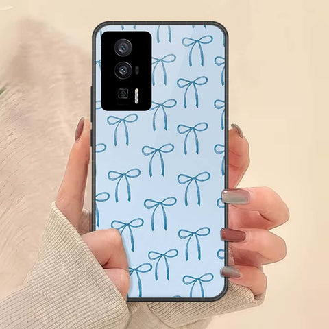 Xiaomi Redmi K60 Cover - ONation Bow Series - HQ Ultra Shine Premium Infinity Glass Soft Silicon Borders Case