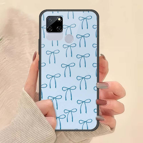 Realme C12 Cover - ONation Bow Series - HQ Ultra Shine Premium Infinity Glass Soft Silicon Borders Case