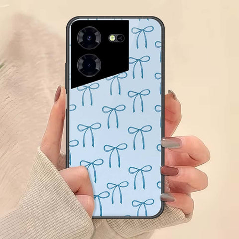 Tecno Pova 5 Pro Cover - ONation Bow Series - HQ Ultra Shine Premium Infinity Glass Soft Silicon Borders Case