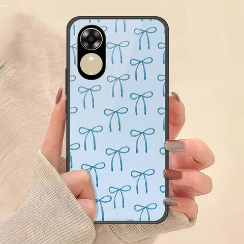 Oppo A17k Cover - ONation Bow Series - HQ Ultra Shine Premium Infinity Glass Soft Silicon Borders Case