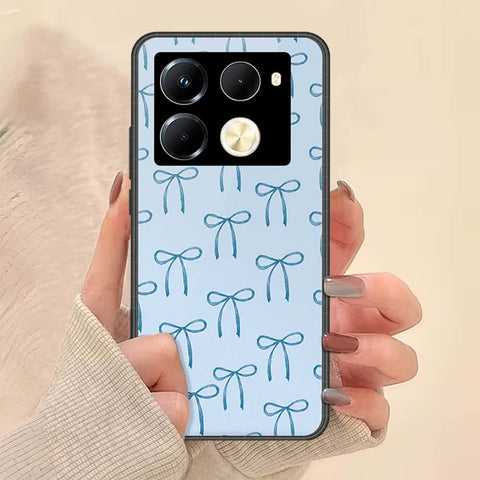Infinix Note 40 Pro Cover - ONation Bow Series - HQ Ultra Shine Premium Infinity Glass Soft Silicon Borders Case
