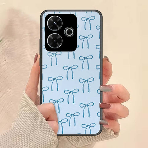 Xiaomi Poco M6 4G Cover - ONation Bow Series - HQ Ultra Shine Premium Infinity Glass Soft Silicon Borders Case