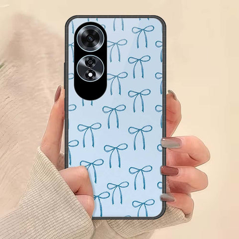 Oppo A60 Cover - ONation Bow Series - HQ Ultra Shine Premium Infinity Glass Soft Silicon Borders Case