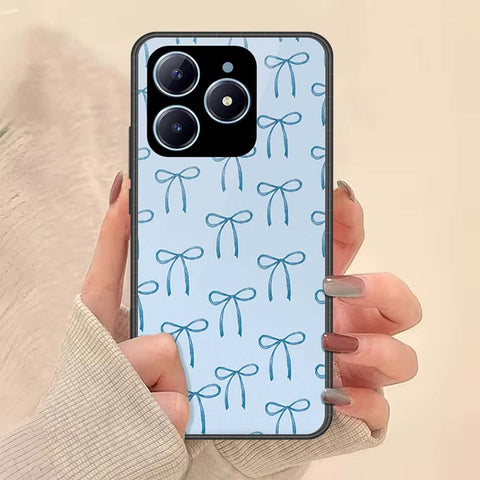 Realme C63 Cover - ONation Bow Series - HQ Ultra Shine Premium Infinity Glass Soft Silicon Borders Case