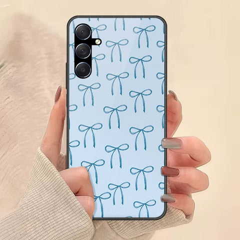 Samsung Galaxy F54 Cover - ONation Bow Series - HQ Ultra Shine Premium Infinity Glass Soft Silicon Borders Case