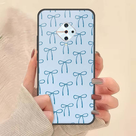 Vivo Y9s Cover - ONation Bow Series - HQ Ultra Shine Premium Infinity Glass Soft Silicon Borders Case