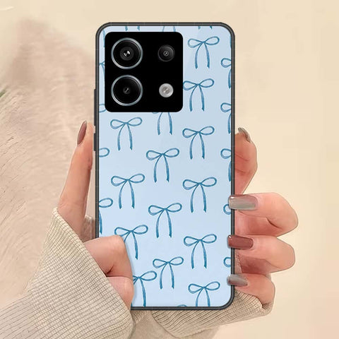 Xiaomi Redmi Note 13 Pro 4G Cover - ONation Bow Series - HQ Ultra Shine Premium Infinity Glass Soft Silicon Borders Case