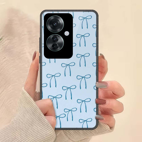 Oppo Reno 11F 5G Cover - ONation Bow Series - HQ Ultra Shine Premium Infinity Glass Soft Silicon Borders Case
