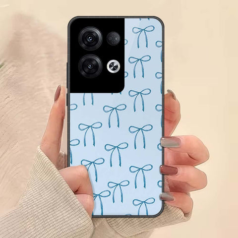 Oppo Reno 8 Pro Plus Cover - ONation Bow Series - HQ Ultra Shine Premium Infinity Glass Soft Silicon Borders Case