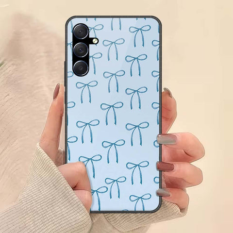 Samsung Galaxy M34 5G Cover - ONation Bow Series - HQ Ultra Shine Premium Infinity Glass Soft Silicon Borders Case