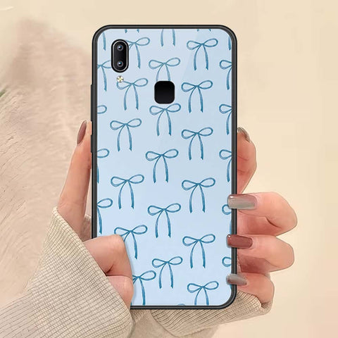 Vivo V9 Cover - ONation Bow Series - HQ Ultra Shine Premium Infinity Glass Soft Silicon Borders Case