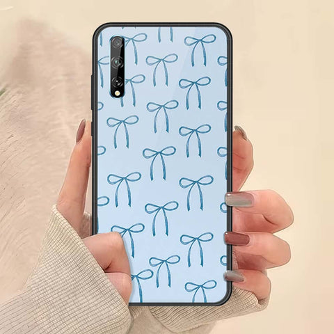 Huawei P Smart 2020 Cover - ONation Bow Series - HQ Ultra Shine Premium Infinity Glass Soft Silicon Borders Case