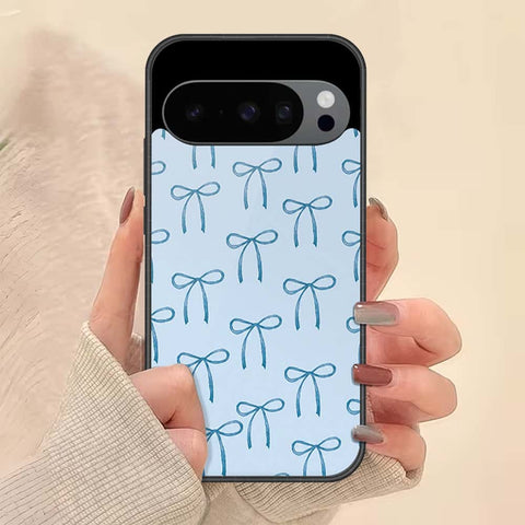 Google Pixel 9 Pro Cover - ONation Bow Series - HQ Ultra Shine Premium Infinity Glass Soft Silicon Borders Case