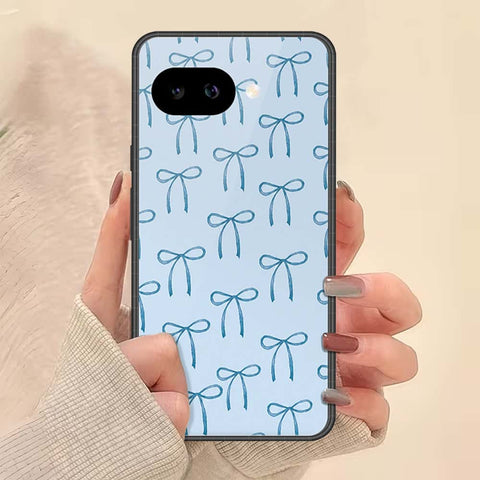 Google Pixel 9a Cover - ONation Bow Series - HQ Ultra Shine Premium Infinity Glass Soft Silicon Borders Case