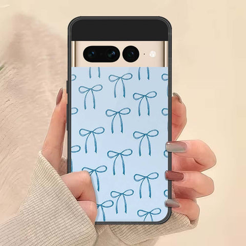 Google Pixel 7 Pro Cover - ONation Bow Series - HQ Ultra Shine Premium Infinity Glass Soft Silicon Borders Case