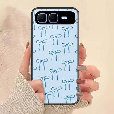 Infinix Smart 10 Plus Cover - ONation Bow Series - HQ Ultra Shine Premium Infinity Glass Soft Silicon Borders Case