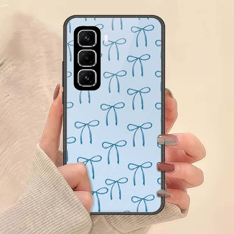 Infinix Hot 50 Pro Plus Cover - ONation Bow Series - HQ Ultra Shine Premium Infinity Glass Soft Silicon Borders Case