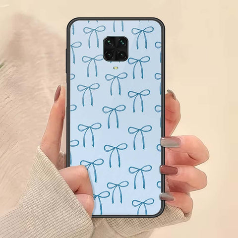 Xiaomi Redmi Note 9S Cover - ONation Bow Series - HQ Ultra Shine Premium Infinity Glass Soft Silicon Borders Case