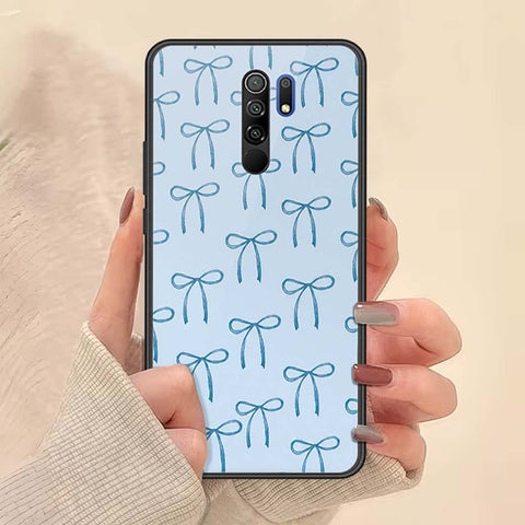 Xiaomi Redmi 9 Cover - ONation Bow Series - HQ Ultra Shine Premium Infinity Glass Soft Silicon Borders Case