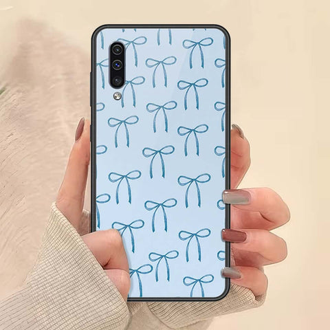 Samsung Galaxy A30s Cover - ONation Bow Series - HQ Ultra Shine Premium Infinity Glass Soft Silicon Borders Case