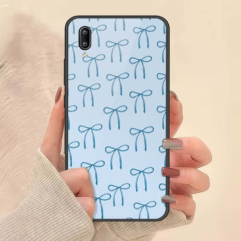 Vivo Y91 (Without Logo Hole) Cover - ONation Bow Series - HQ Ultra Shine Premium Infinity Glass Soft Silicon Borders Case