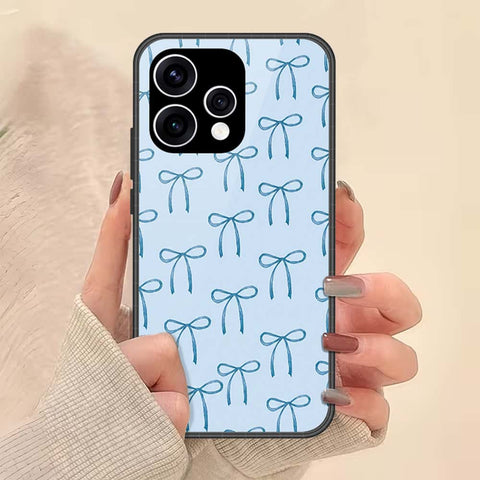Oppo Reno 15 Cover - ONation Bow Series - HQ Ultra Shine Premium Infinity Glass Soft Silicon Borders Case