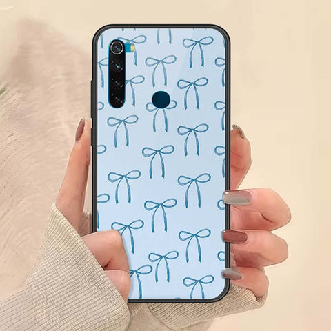 Xiaomi Redmi Note 8 Cover - ONation Bow Series - HQ Ultra Shine Premium Infinity Glass Soft Silicon Borders Case