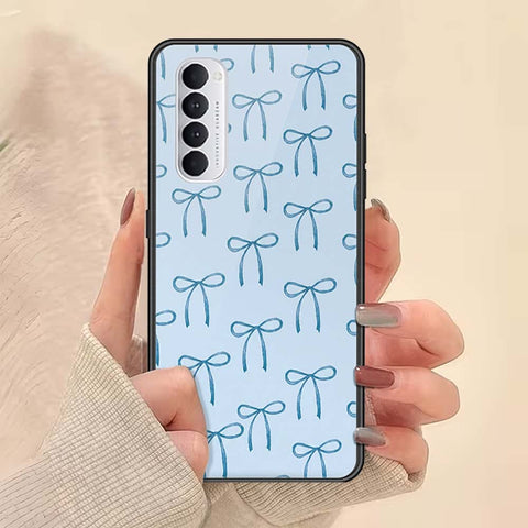 Oppo Reno 4 Pro Cover - ONation Bow Series - HQ Ultra Shine Premium Infinity Glass Soft Silicon Borders Case