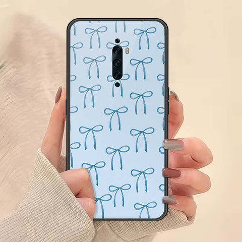 Oppo Reno 2F Cover - ONation Bow Series - HQ Ultra Shine Premium Infinity Glass Soft Silicon Borders Case