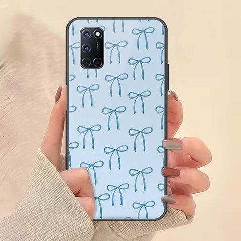 Oppo A92 Cover - ONation Bow Series - HQ Ultra Shine Premium Infinity Glass Soft Silicon Borders Case