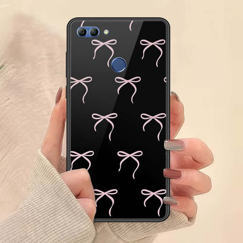 Huawei Enjoy 8 Plus Cover - ONation Bow Series - HQ Ultra Shine Premium Infinity Glass Soft Silicon Borders Case