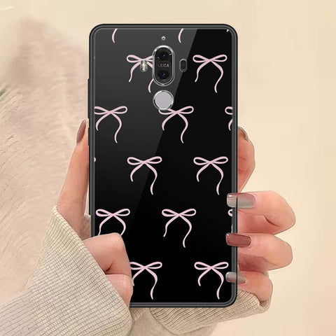 Huawei Mate 9 Cover - ONation Bow Series - HQ Ultra Shine Premium Infinity Glass Soft Silicon Borders Case