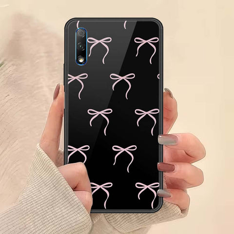 Honor 9X Cover - ONation Bow Series - HQ Ultra Shine Premium Infinity Glass Soft Silicon Borders Case