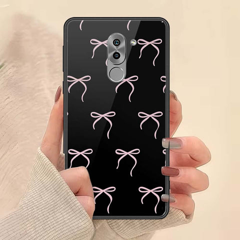 Huawei Honor 6X Cover - ONation Bow Series - HQ Ultra Shine Premium Infinity Glass Soft Silicon Borders Case