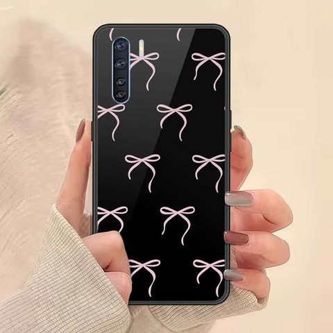 Oppo Reno 3 Cover - ONation Bow Series - HQ Ultra Shine Premium Infinity Glass Soft Silicon Borders Case