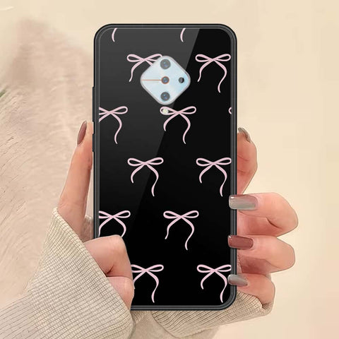 Vivo S1 Pro Cover - ONation Bow Series - HQ Ultra Shine Premium Infinity Glass Soft Silicon Borders Case