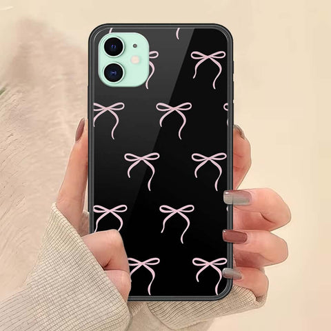 iPhone 11 - ONation Bow Series - HQ Ultra Shine Premium Infinity Glass Soft Silicon Borders Case