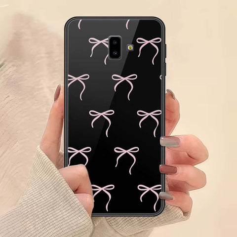 Samsung Galaxy J6 Prime Cover - ONation Bow Series - HQ Ultra Shine Premium Infinity Glass Soft Silicon Borders Case