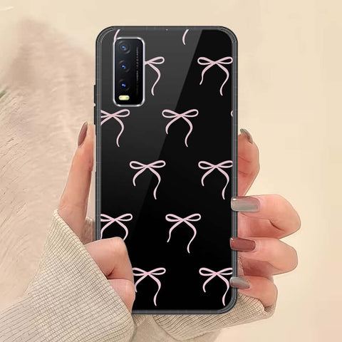 Vivo Y11s Cover - ONation Bow Series - HQ Ultra Shine Premium Infinity Glass Soft Silicon Borders Case