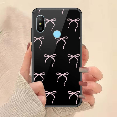 Redmi 6 Pro Cover - ONation Bow Series - HQ Ultra Shine Premium Infinity Glass Soft Silicon Borders Case