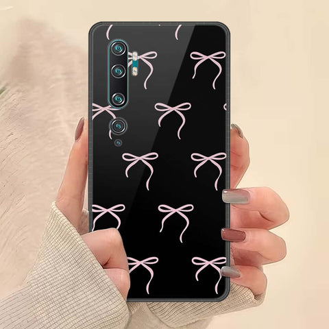 Xiaomi Mi CC9 Pro Cover - ONation Bow Series - HQ Ultra Shine Premium Infinity Glass Soft Silicon Borders Case