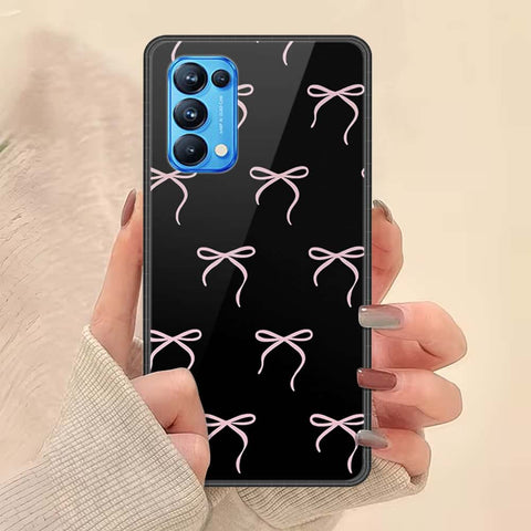 Oppo Reno 5 Pro 5G Cover - ONation Bow Series - HQ Ultra Shine Premium Infinity Glass Soft Silicon Borders Case