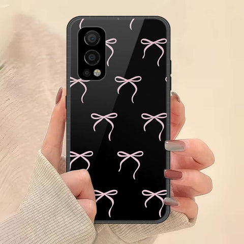 OnePlus Nord 2 Cover - ONation Bow Series - HQ Ultra Shine Premium Infinity Glass Soft Silicon Borders Case