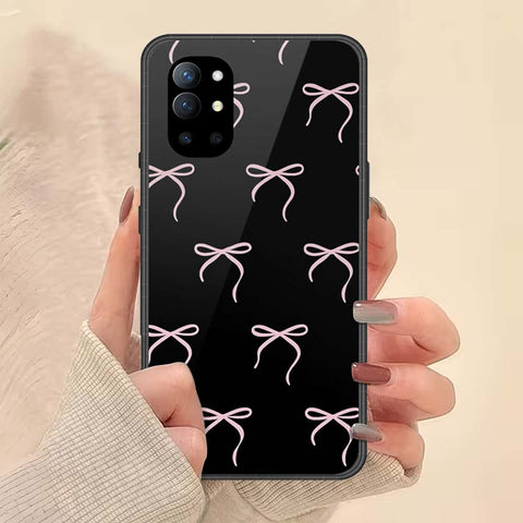 OnePlus 9R Cover - ONation Bow Series - HQ Ultra Shine Premium Infinity Glass Soft Silicon Borders Case