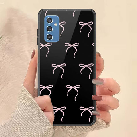 Samsung Galaxy M52 5G Cover - ONation Bow Series - HQ Ultra Shine Premium Infinity Glass Soft Silicon Borders Case