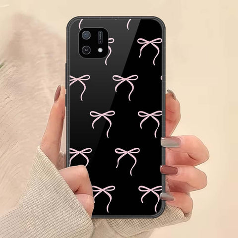 Oppo A16K Cover - ONation Bow Series - HQ Ultra Shine Premium Infinity Glass Soft Silicon Borders Case