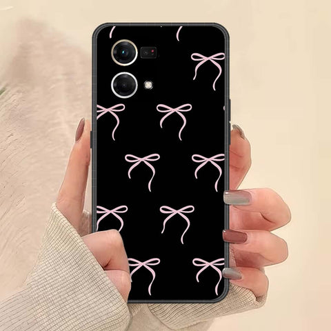 Oppo Reno 7 4G Cover - ONation Bow Series - HQ Ultra Shine Premium Infinity Glass Soft Silicon Borders Case