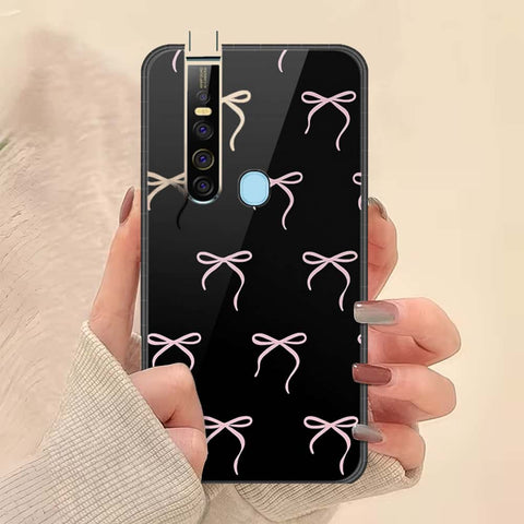 Tecno Camon 15 Premier Cover - ONation Bow Series - HQ Ultra Shine Premium Infinity Glass Soft Silicon Borders Case