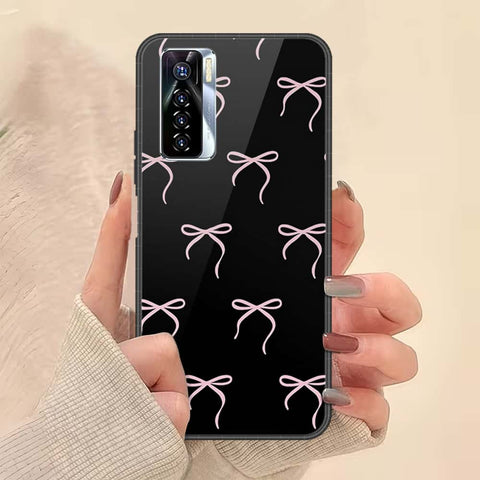 Tecno Camon 17 Pro Cover - ONation Bow Series - HQ Ultra Shine Premium Infinity Glass Soft Silicon Borders Case