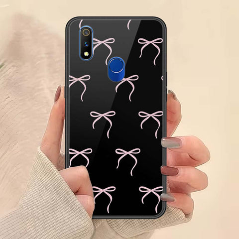 Realme 3 Pro Cover - ONation Bow Series - HQ Ultra Shine Premium Infinity Glass Soft Silicon Borders Case